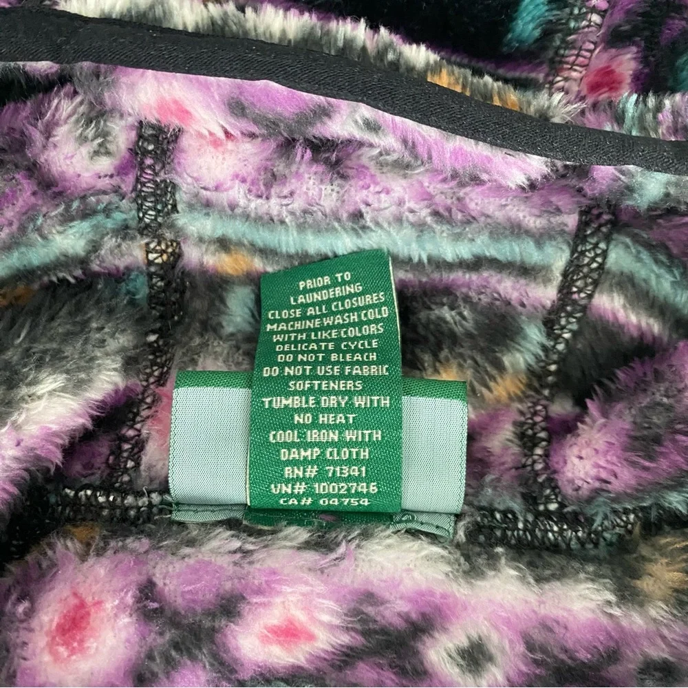 L.L. Bean hi-pile fleece printed Baby bunting size 12-18M